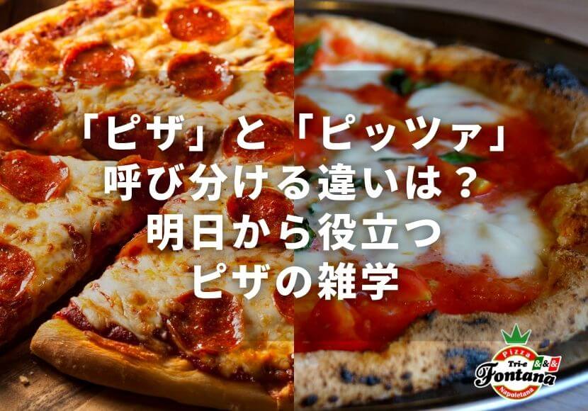 「ピザ」と「ピッツァ」呼び分ける違いは？明日から役立つピザの雑学