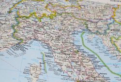 イタリアの地図