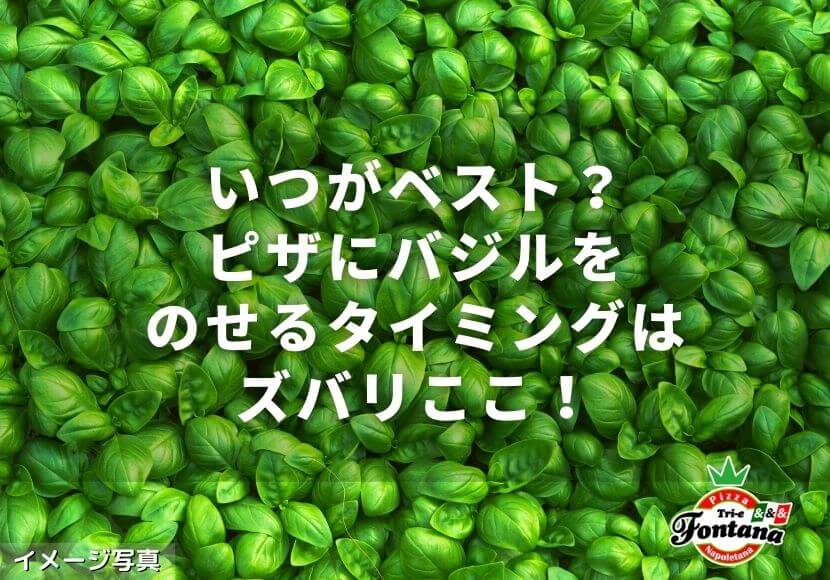 いつがベスト？ピザにバジルをのせるタイミングはズバリここ！