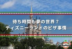 待ち時間も夢の世界？ディズニーランドのピザ事情