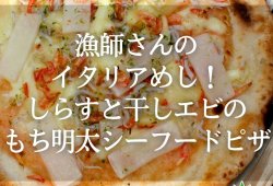 漁師さんのイタリアめし！しらすと干しエビのもち明太シーフードピザ